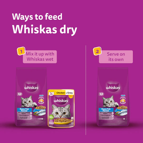 Whiskas Ocean Fish Flavour Adult Cat Dry Food - Image 19