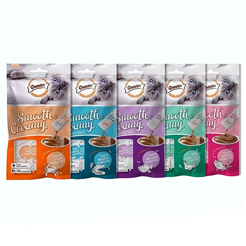 Gnawlers Mix Flavour Creamy Cat Treats Pack of 5 (60g)