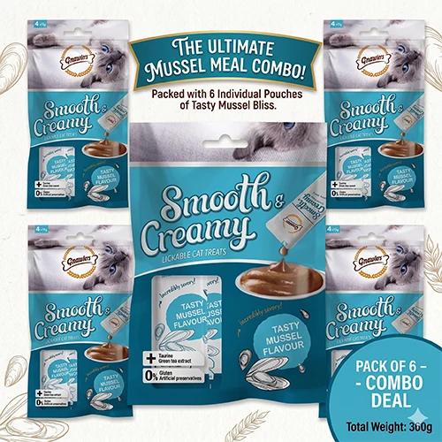 Gnawlers Mussel Flavour Creamy Cat Treats (60g) - Image 2