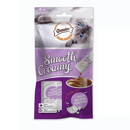 Gnawlers Salmon Flavour Creamy Cat Treats (60g)