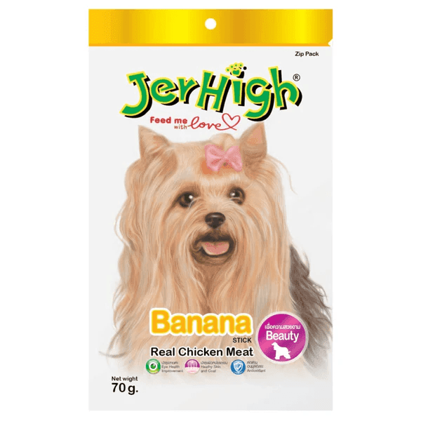 JerHigh Chicken Banana Dog Treat (70g)