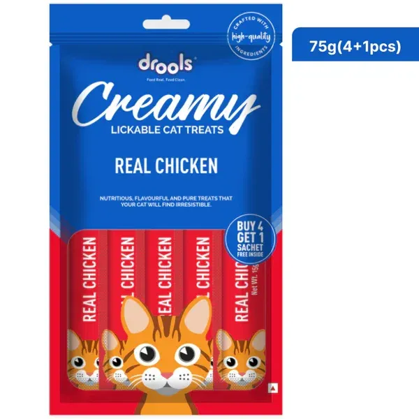 Drools Real Chicken Creamy Cat Treats (75g)