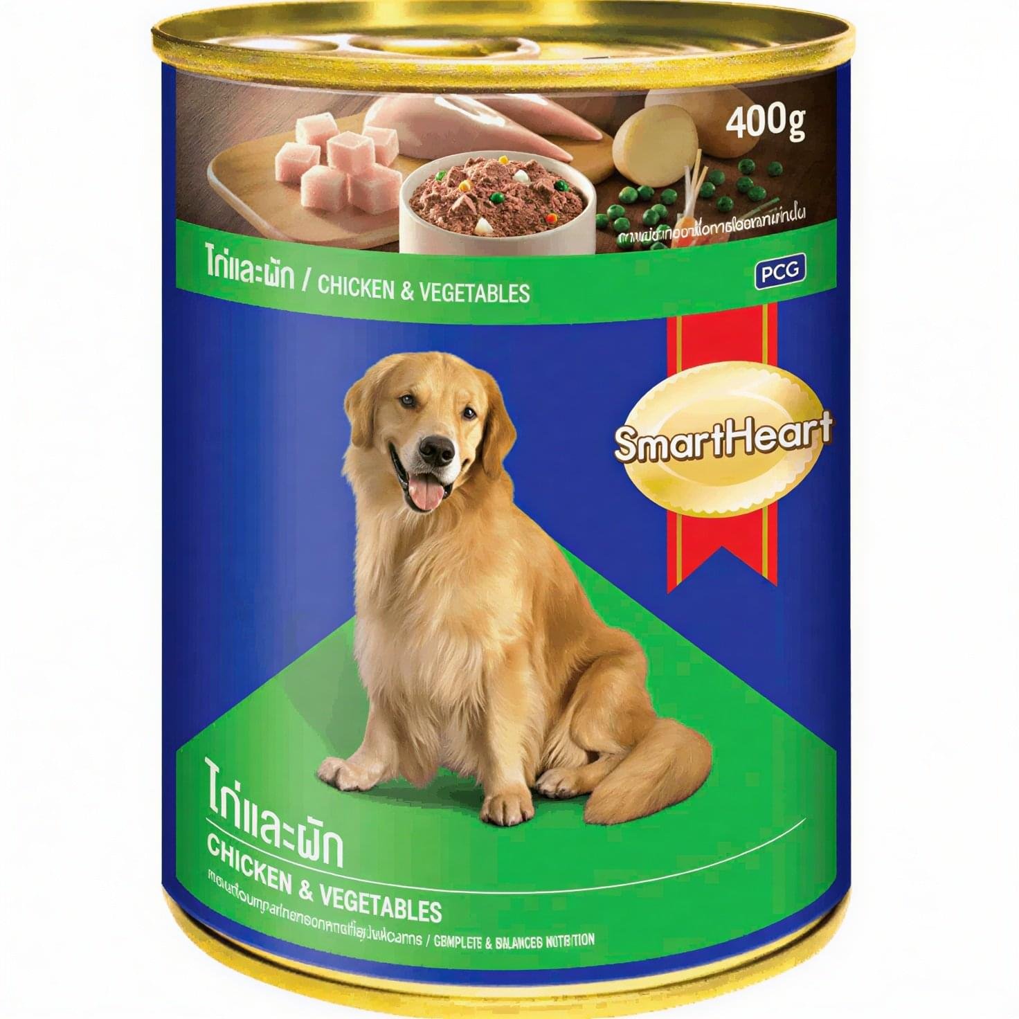 SmartHeart Chicken With Vegetables Adult Canned Wet Dog Food (400g)